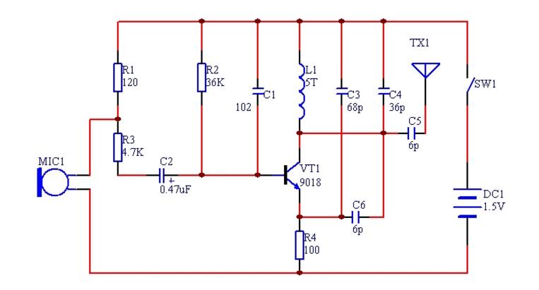9018 wireless microphone circuit diagram (four wireless microphone circuit diagrams)