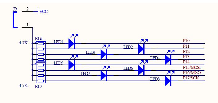 51 single chip water lamp circuit diagram Daquan