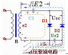 DC double voltage rectification circuit diagram (multi-resonant circuit / time base circuit NE555 / transformer)