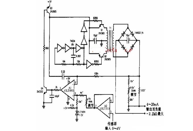 A text to understand the role and principle of the current transmitter and circuit diagram