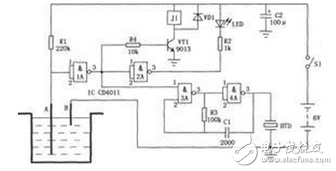 High and low water level control circuit diagram Daquan (six high and low water level control circuit principle ...