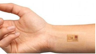 "Electronic Tattoo" sensor measures skin moisture and temperature as well as ECG signals