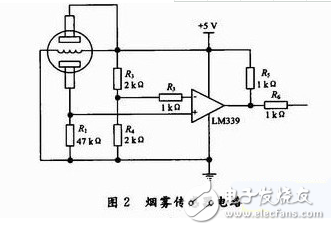 Infrared diode emission circuit diagram (acousto-optic alarm / TPS604 ...