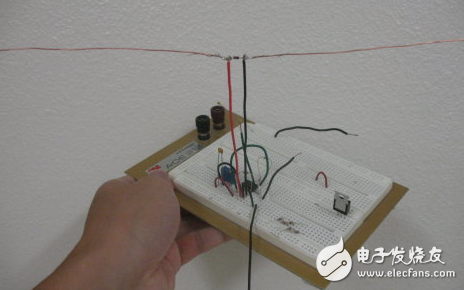 Homemade simple electromagnetic wave receiver