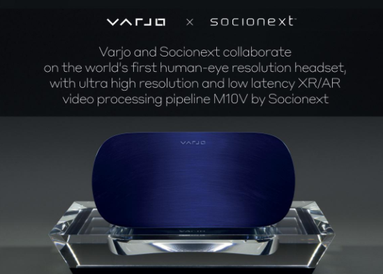 Socionext and Varjo collaborate to develop the world's first human-eye resolution VR/XR head display