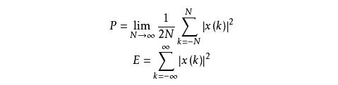 Derivation of signal power calculation formula