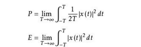 Derivation of signal power calculation formula