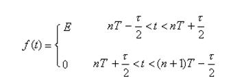 Analysis of Periodic Rectangular Pulse Signal
