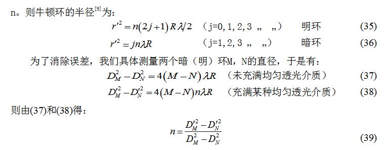 What are the applications of Newton's rings?