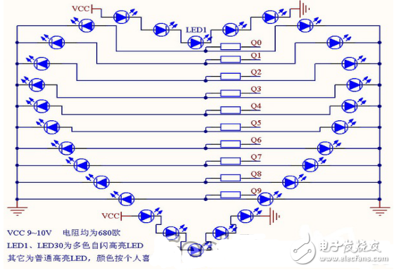 Heart-shaped water light production tutorial