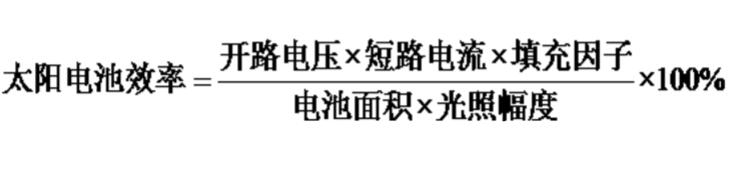 Photoelectric conversion efficiency calculation method