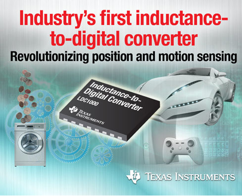 Inductor-to-digital converters change position and motion sensing new applications