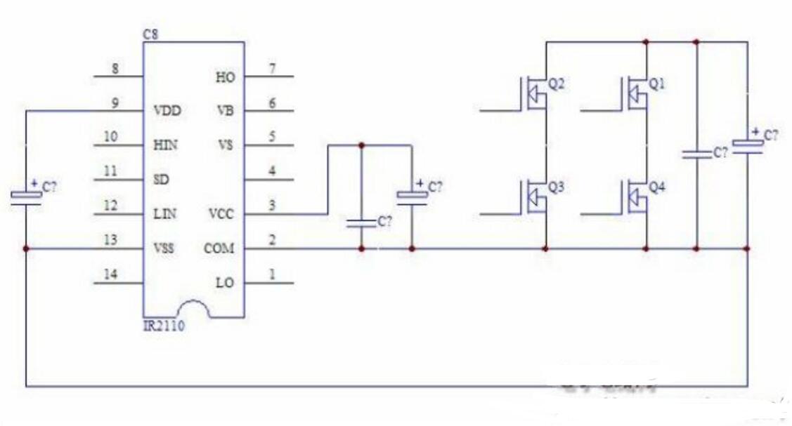 High-frequency inverter rear-stage circuit diagram