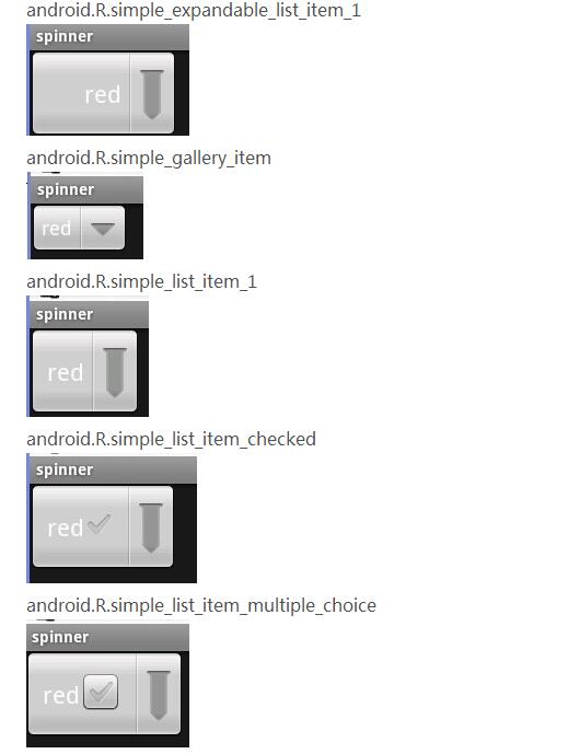 Detailed Spinner style _spinner usage