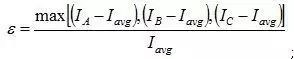 Three-phase load imbalance test case