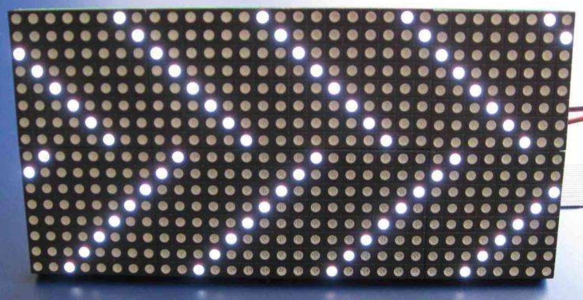 Detailed LED dot matrix application design