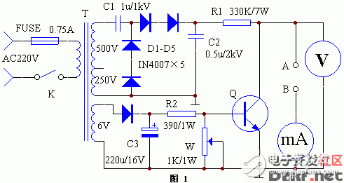 Analysis of working principle diagram of withstand voltage tester