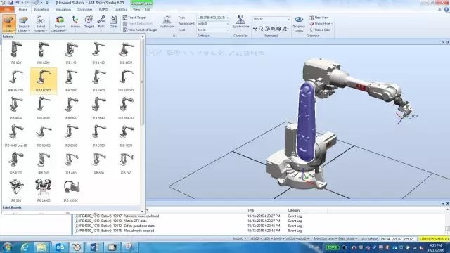 Introduction to RobotStudio and overview of the position and speed of ABB robots