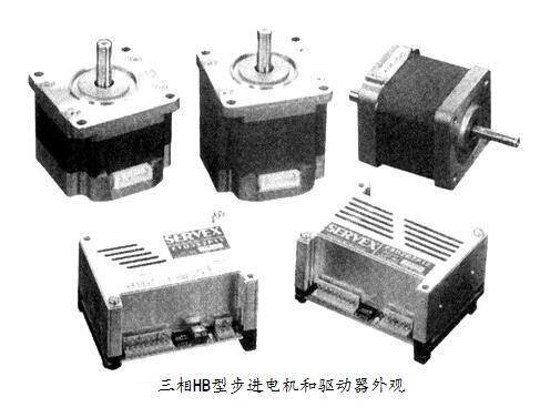 What is the gap between the three-phase stepping motor and the two-phase stepping motor?