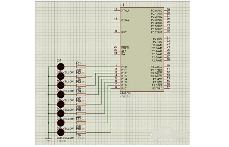 SCM control pattern lamp schematic and program