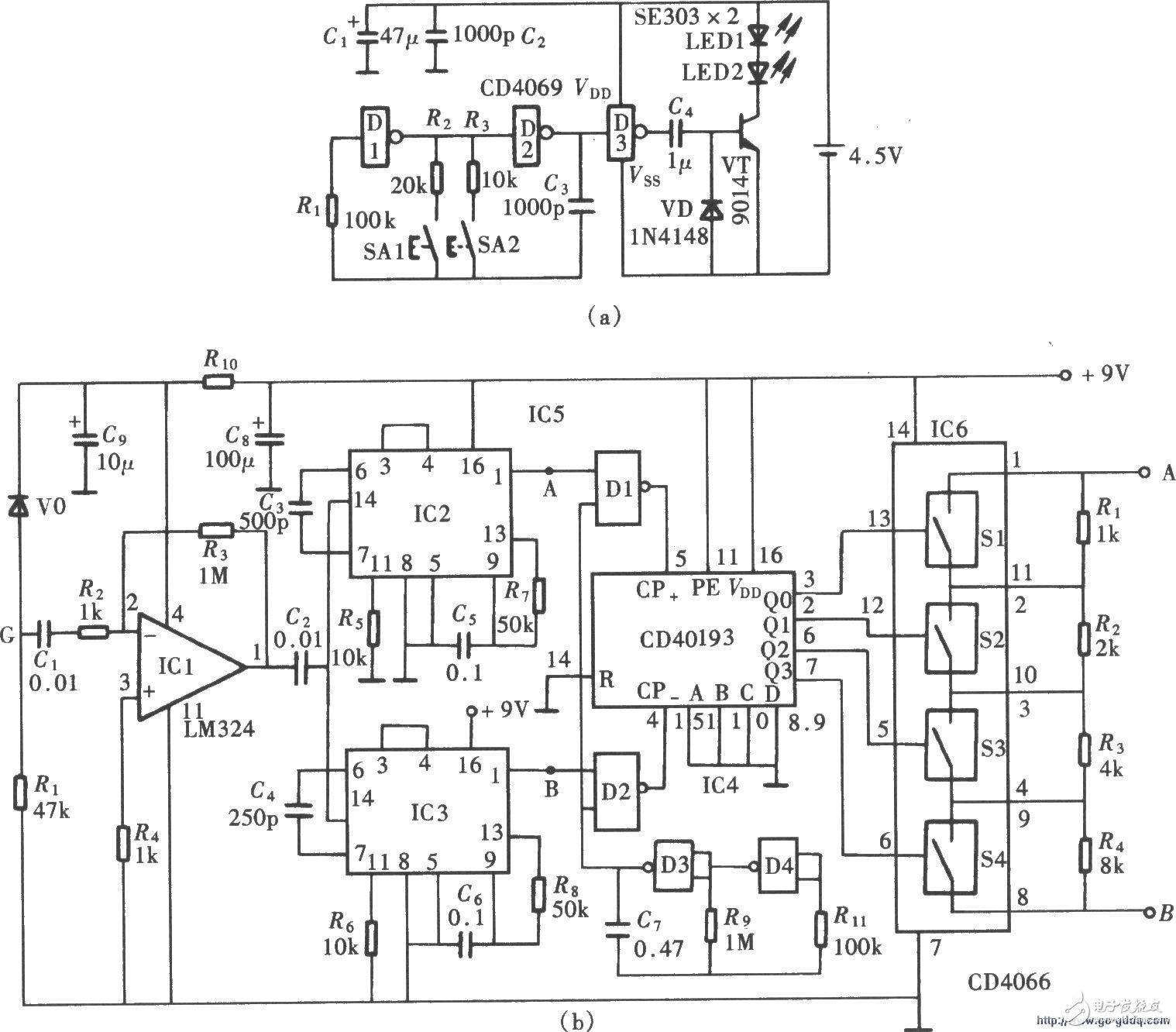 CD4046 for remote receivers