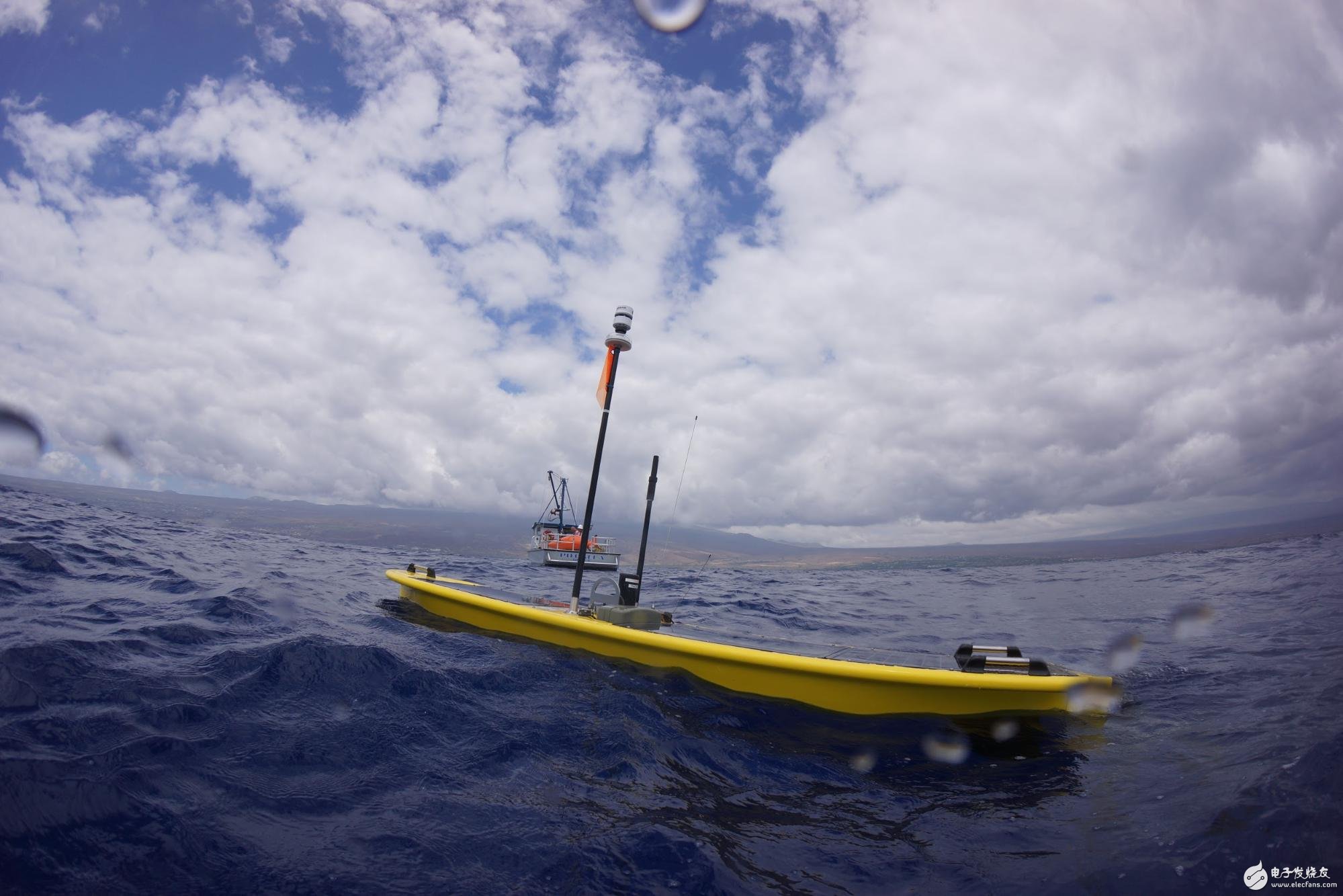 Figure 1. Liquid Robotics' regenerative and solar wave gliders can work with Jetson to autonomously cross oceans for low-power visual and artificial intelligence processing.