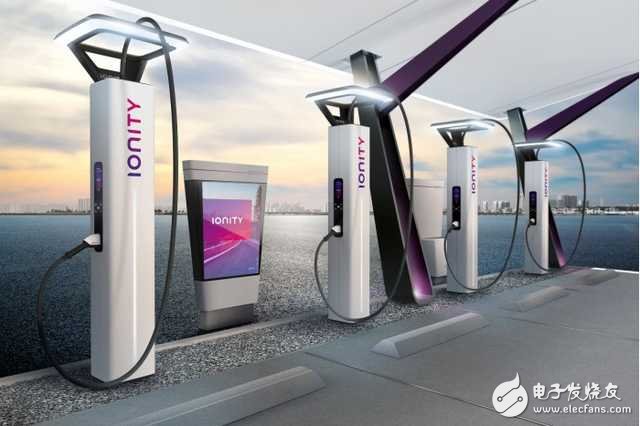 BMW was commissioned to design electric vehicle charging piles for Ionity