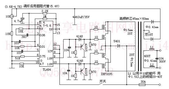 Inverter circuit diagram introduction (TL494/555 inverter/pure sine wave inverter circuit)