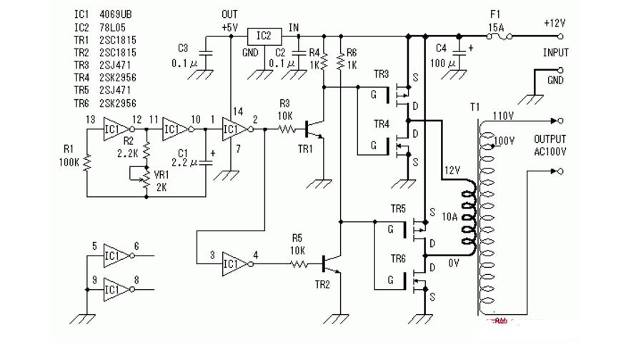 DC-AC inverter working principle and circuit sharing