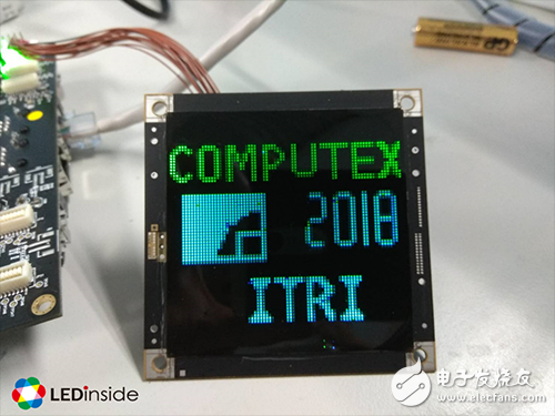 Taiwan Institute of Technology demonstrated the world's first Micro LED display module that directly transfers Micro LED chips to PCB substrates.