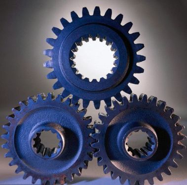 Can the three gears turn together? And some strange gear combinations