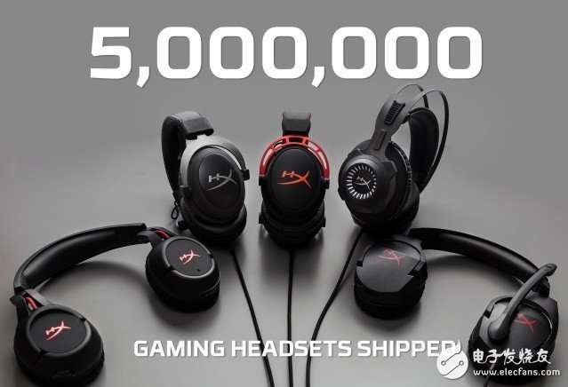 The gaming headset market is booming, and the sales of HyperX gaming headsets have exceeded 5 million.