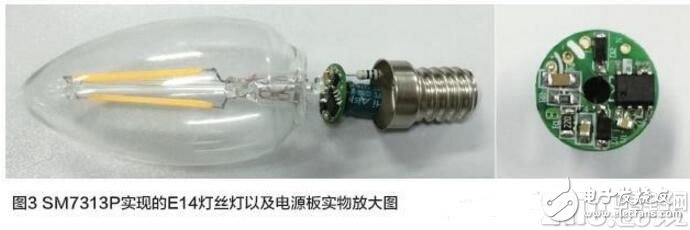 LED filaments are designed in ESOP8 package SM2082C
