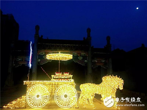 The third large-scale art lighting show of Huiyuan was staged, with 25 million LED lights