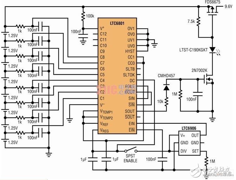 Battery-powered LTC6801