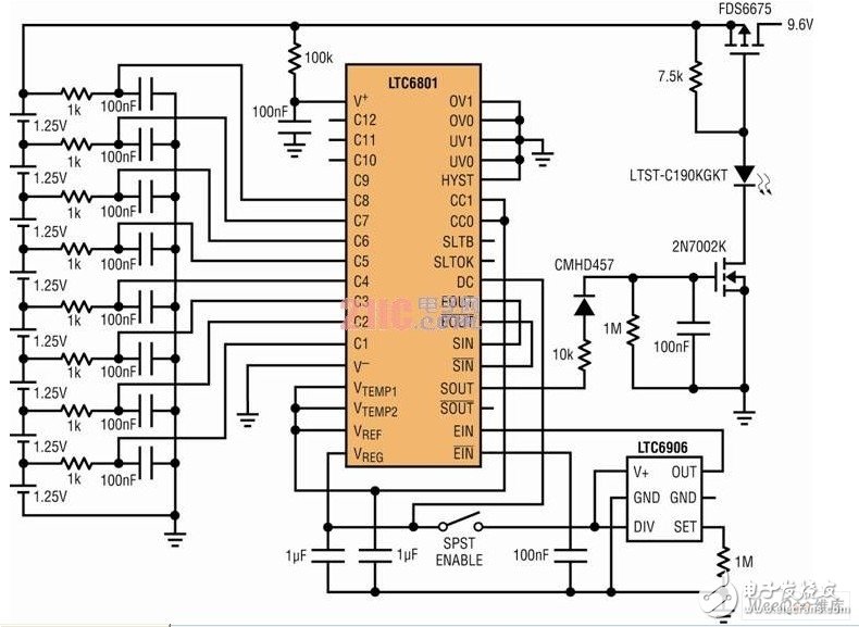 Battery-powered LTC6801