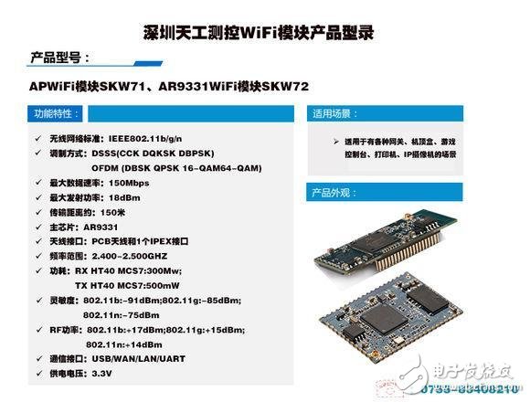 Specific application of WiFi module in intelligent hardware