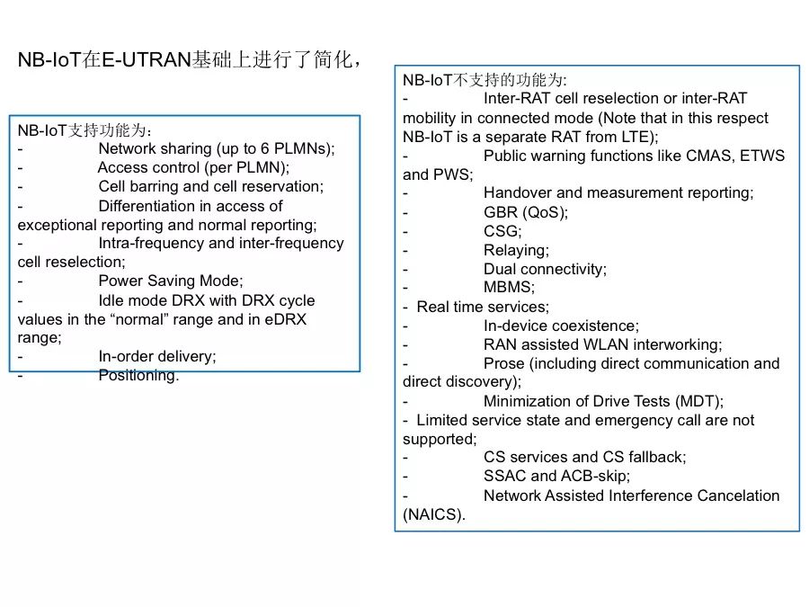 Understand the performance indicators and protocol stack architecture of NB-IoT