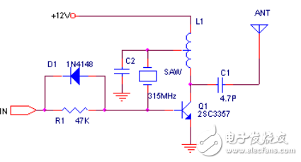 315M transmitter circuit principle _ how to use 315m wireless module