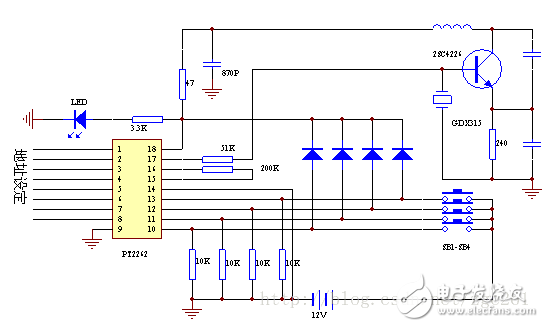 Analysis of working principle of PT2262/PT2272 based on 315m wireless module