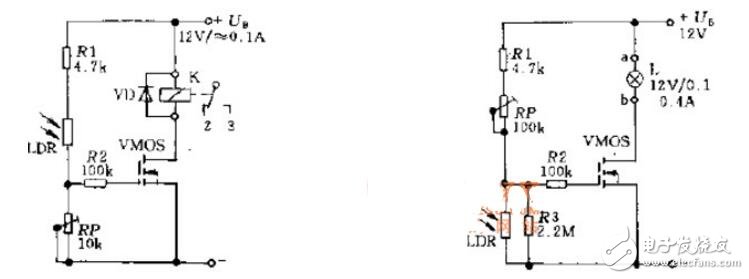 Simple light control circuit diagram physical diagram