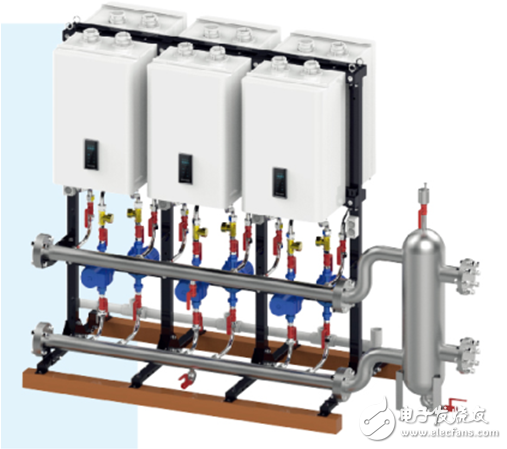 Nabian parallel system provides a perfect solution for heating and water supply for villa users