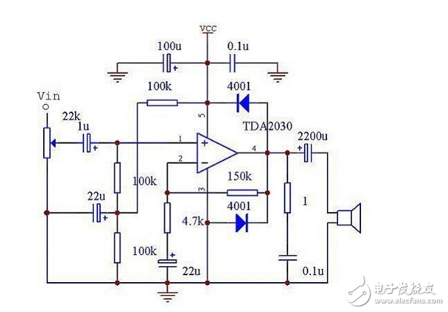 Circuit diagram analysis of subwoofer based on lm324n