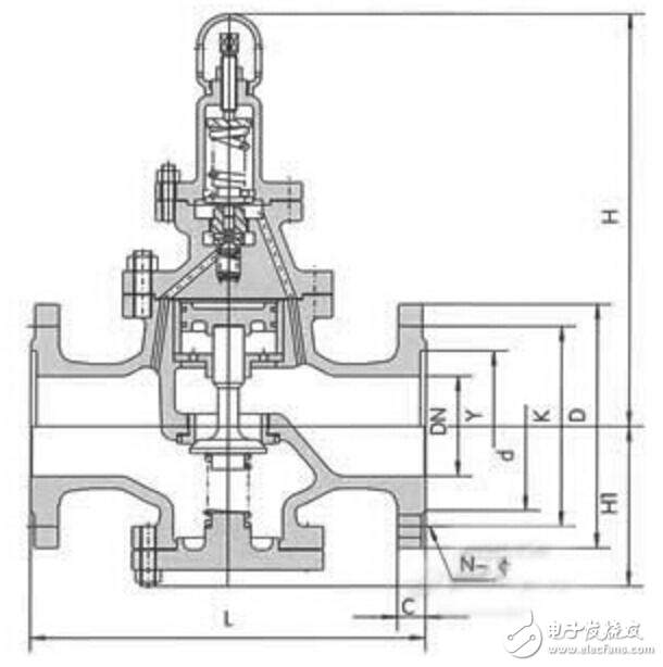 Internal structure diagram of solenoid valve