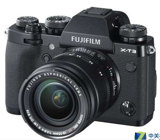 Fuji X-T3 mirrorless camera, using APS-C frame sensor, with 26.1 million effective pixels