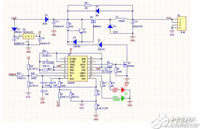 Ni-MH battery charger design summary (five analog circuit design schematics)