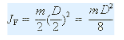 Flywheel moment of inertia calculation formula details