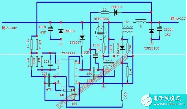 48v to 12v converter circuit diagram (five 48v to 12v converter circuit schematic diagram)