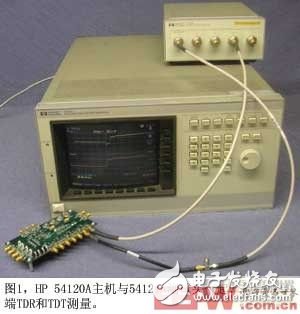 Figure 1 HP54120A host together with the 54121A test head can complete single-ended TDR and TDT measurements