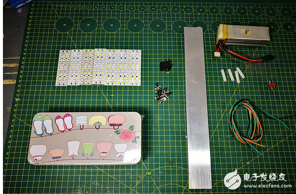 Homemade small led fill light steps